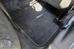 Doppelschicht-Teppichfußmatten geeignet für Citroen C4 Cactus nach 2014, aus Rex-Gewebe, Set mit 4 Stück, schwarz-image-6240843