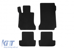 image-64-Doppelschicht-Teppichfußmatten geeignet für Mercedes C-Klasse W204 Coupe 2011-2015, aus Rex-Gewebe, Set von 4 Stück, schwarz