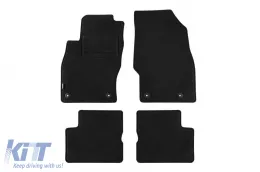 image-67-Doppelschicht-Teppichfußmatten geeignet für Opel Corsa D 2006-2014, aus Rex-Gewebe, Set von 4 Stück, schwarz