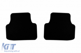 Doppelschicht-Teppichfußmatten geeignet für Skoda Octavia Limousine, Kombi, Hybrid nach 2020, Set mit 4 Stück, schwarz-image-6240963