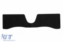 Doppelschicht-Teppichfußmatten geeignet für Toyota Yaris Hybrid 2012-2020, aus Rex-Gewebe, Set mit 3 Stück, schwarz-image-6240992