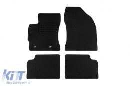 image-6-Doppelschicht-Teppichfußmatten geeignet für Toyota Auris Hatchback, Kombi-Hybrid 2013-2018, aus Rex-Gewebe, Set von 4 Stück, schwarz