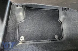 Doppelschicht-Teppichfußmatten geeignet für Audi A6 Limousine, Kombi 2004-2006, Set mit 4 Stück, schwarz-image-6241037
