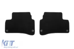 Doppelschicht-Teppichfußmatten geeignet für Mercedes S-Klasse W222 2013-2020 mit kurzem Radstand, Set aus 4 Stück, schwarz-image-6241078