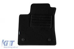 Doppelschicht-Teppichfußmatten geeignet für Renault Megane 2015-2022, aus Rex-Stoff, Set von 4 Stück, schwarz-image-6241195