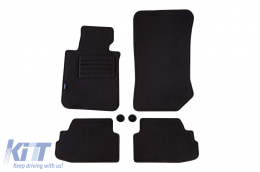 image-73-Doppelschicht-Teppichfußmatten von Petex, Rex-Stoff geeignet für BMW 1er Serie E81, E82 Coupe 2007-2014, 3 Türen, Set aus 4 Stück, schwarz