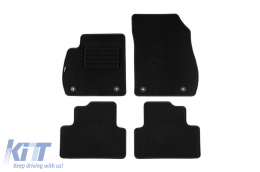image-72-Doppelschicht-Teppichfußmatten von Petex, Rex-Stoff geeignet für Opel Zafira C 2012-2019, 5-7 Sitze, Set mit 4 Stück, schwarz