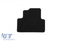Doppelschicht-Teppichfußmatten von Petex, Rex-Stoff geeignet für Opel Zafira C 2012-2019, 5-7 Sitze, Set mit 4 Stück, schwarz-image-6240924