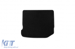 Doppelschicht-Teppichfußmatten von Petex, Rex-Gewebe geeignet für VW Golf IV 1998-2003, Beetle 1998-2011, Bora 1998-2005, schwarz mit ovalen Öffnungen, Set von 4 Stück, schwarz-image-6241014