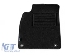 Doppelschicht-Teppichfußmatten von Petex, Rex-Stoff geeignet für Audi A6 Limousine, Kombi, Allroad 2011-2018, A7 2010-2018, Set mit 4 Stück, schwarz-image-6241316