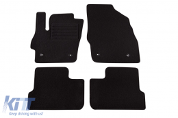 image-15-Doppelschichtige Teppichfußmatten geeignet für Mazda 3 2009-2013 von Petex, Rex-Gewebe, Set mit 4 Stück, schwarz