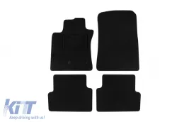 image-30-Doppelschichtige Teppichfußmatten geeignet für Renault Modus, Grand Modus 2008-2012, aus Rex-Gewebe, Set mit 4 Stück, schwarz