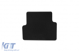 Doppelschichtige Teppichfußmatten geeignet für Renault Modus, Grand Modus 2008-2012, aus Rex-Gewebe, Set mit 4 Stück, schwarz-image-6240364