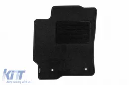 Doppelschichtige Teppichfußmatten geeignet für Toyota Prius 2004-2009, aus Rex-Gewebe, Set von 4 Stück, schwarz-image-6240405