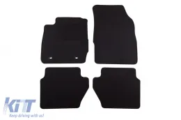 image-79-Doppelschichtige Teppichfußmatten geeignet für Ford Fiesta 2008-2011, aus Rex-Gewebe, Set von 4 Stück, schwarz
