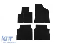 image-19-Doppelschichtige Teppichfußmatten geeignet für Hyundai Santa Fe 2010-2012, aus Rex-Gewebe, Set von 4 Stück, schwarz