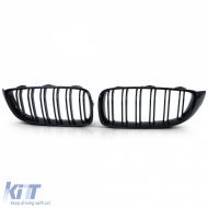 Doppelslat-Kühlergrill Performance Hochglanz Schwarz geeignet für BMW 4er F32 F33 F36 F82 F83-image-6206410