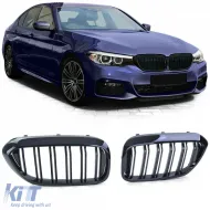 image-63-Doppelslatten-Nierengrill Performance glänzend schwarz geeignet für BMW 5er G30 G31 2017-2020