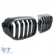 Doppelslatten-Nierengrill Performance glänzend schwarz geeignet für BMW 5er G30 G31 2017-2020-image-6200961