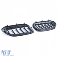 Doppelslatten-Nierengrill Performance glänzend schwarz geeignet für BMW 5er G30 G31 2017-2020-image-6200965