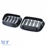 Doppelslatten-Nierengrill Performance in Hochglanzschwarz geeignet für BMW 3er E46 1998-2001-image-6207198