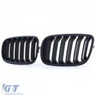 Doppelslatten-Nierenkühlergrill, Leistung, schwarz, geeignet für BMW X5 E70 X6 E71 ab 2006-image-6198277