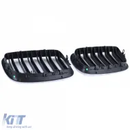 Doppelslatten-Nierenkühlergrill, Leistung, schwarz, geeignet für BMW X5 E70 X6 E71 ab 2006-image-6198281