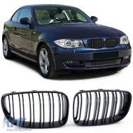 image-16-Doppelslatz Kühlergrill in Hochglanz, geeignet für BMW E81 E82 E87 E88 ab 2007
