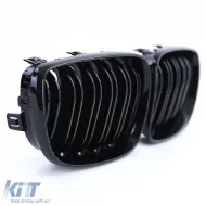 Doppelslatz Kühlergrill in Hochglanz, geeignet für BMW E81 E82 E87 E88 ab 2007-image-6201762