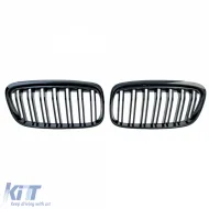 Doppelsteg Kühlergrill in glänzendem Schwarz, geeignet für BMW 2er Active Tourer F45 2014-2017-image-6210159