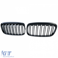 Doppelsteg Kühlergrill in glänzendem Schwarz, geeignet für BMW 2er Active Tourer F45 2014-2017-image-6210160