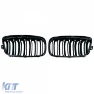 Doppelsteg Kühlergrill in glänzendem Schwarz, geeignet für BMW 2er Active Tourer F45 2014-2017-image-6210163