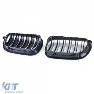 Doppelsteg-Nierengrill Performance Hochglanz Schwarz geeignet für BMW 3er E46 2001-2005-image-6203179