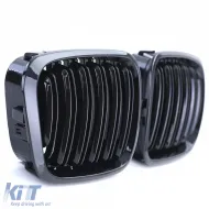 Doppelsteg-Performance-Glanzgrill geeignet für BMW 3er E46 Limousine Touring 98-01-image-6202351