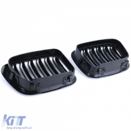 Doppelsteg-Performance-Glanzgrill geeignet für BMW 3er E46 Limousine Touring 98-01-image-6202354