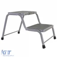Doppelstufenleiter für Wohnwagen, 2-stufige Plattform, belastbar bis zu 150kg-image-6204224