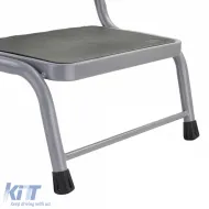 Doppelstufenleiter für Wohnwagen, 2-stufige Plattform, belastbar bis zu 150kg-image-6204225