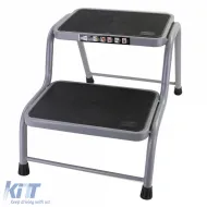 Doppelstufenleiter für Wohnwagen, 2-stufige Plattform, belastbar bis zu 150kg-image-6204229
