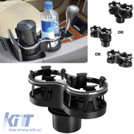 Double Cup Holder Suitable for Detachable Fixing Base Black Nickel 22525
