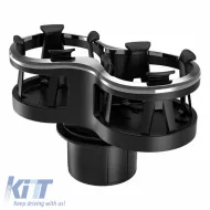 Double Cup Holder Suitable for Detachable Fixing Base Black Nickel 22525-image-6296735
