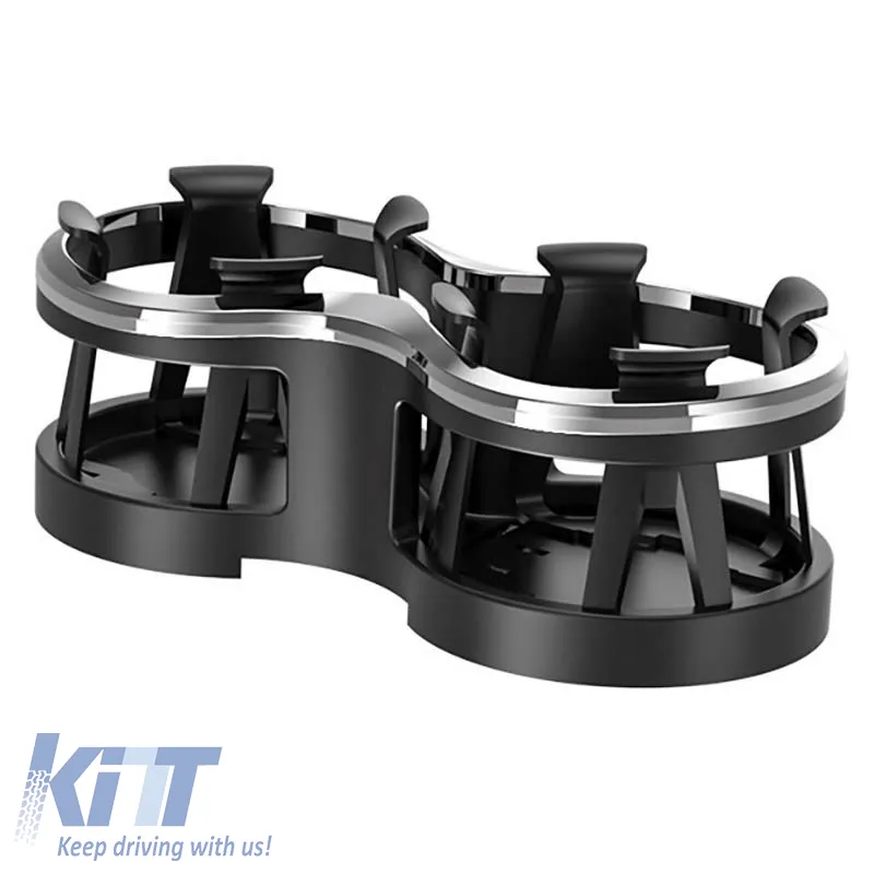 Double Cup Holder Suitable for Detachable Fixing Base Black Nickel 22525