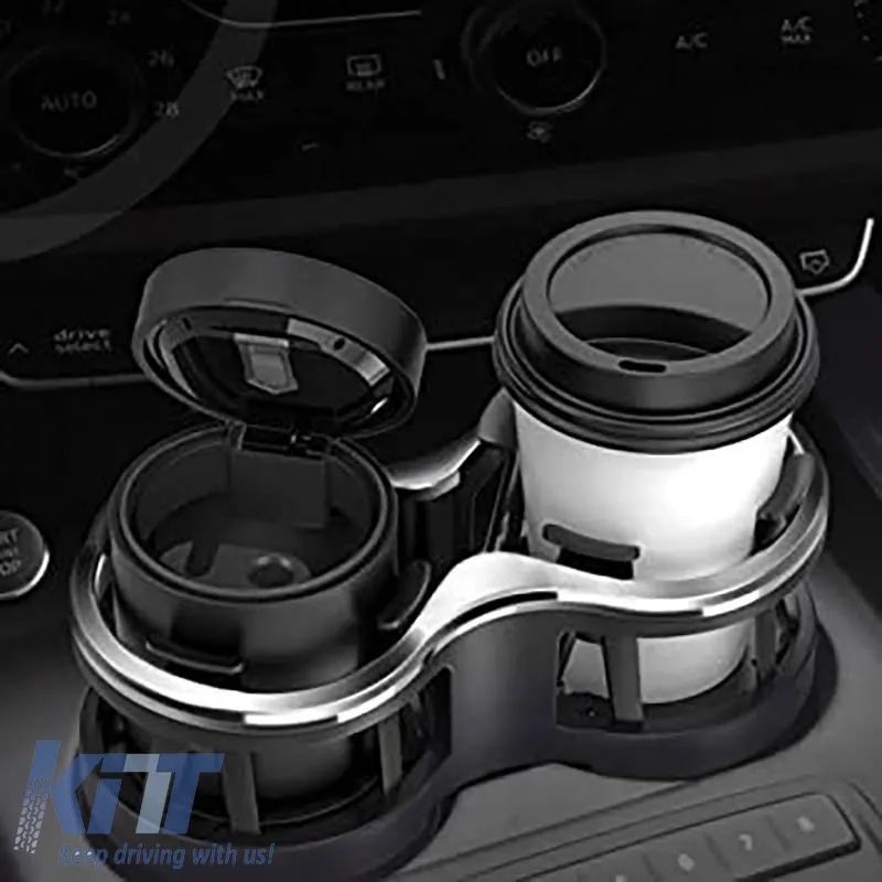 Double Cup Holder Suitable for Detachable Fixing Base Black Nickel 22525
