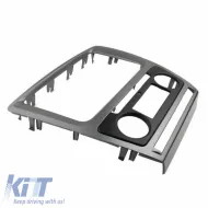 Double DIN (2DIN) Facia Plate suitable for Skoda Octavia 1Z 09-13 With Automatic AC Black Silver 1 pc-image-6301352