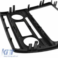 Double DIN (2DIN) Facia Plate suitable for Skoda Octavia 1Z 09-13 With Automatic AC Black Silver 1 pc-image-6301353