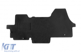 image-3-Double-layer carpet floor mat suitable for Citroen Jumper after 2006, made of Rex fabric, set of 1 piece, black