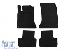 Double-layer carpet floor mats by Petex, Rex fabric suitable for Mercedes A class W176 2012-2018, B class W264 2011-2019, CLA C117, X117 Shooting Brake 2013-2018, GLA X156 2014-2020, set of 4 pieces,  - ABFMM6021683