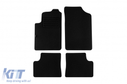 image-19-Double-layer carpet floor mats by Petex, Rex fabric suitable for Citroen Xsara 2000-2006, set of 4 pieces, black