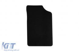 Double-layer carpet floor mats by Petex, Rex fabric suitable for Citroen Xsara 2000-2006, set of 4 pieces, black-image-6239842
