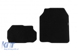 image-31-Double-layer carpet floor mats by Petex, Rex fabric suitable for Skoda Kodiaq after 2017, for 3rd row seats, set of 2 pieces, black