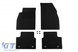 image-77-Double-layer carpet floor mats by Petex, Rex fabric suitable for Opel Insignia sedan, estate 2008-2013, set of 4 pieces, black
